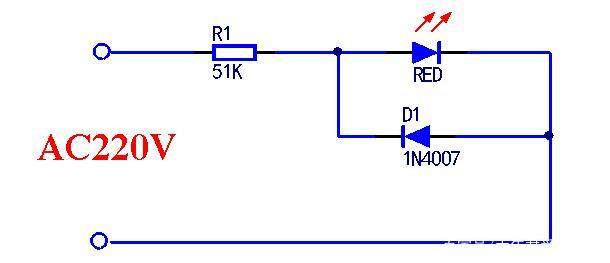 發光二極管交流電源指示燈 發光二極管交流電源指示燈